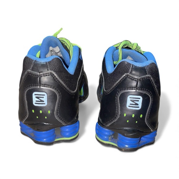 Nike Shox Black with Blue and Green Accents - Picture 3 of 4